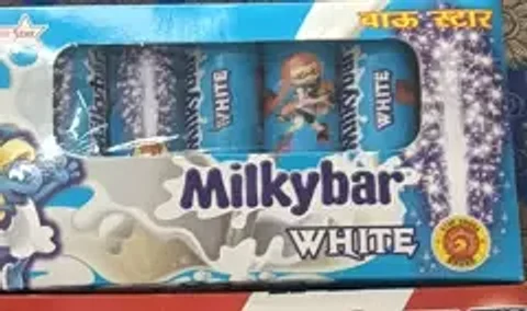 Milky Bar White Crackling Fountains