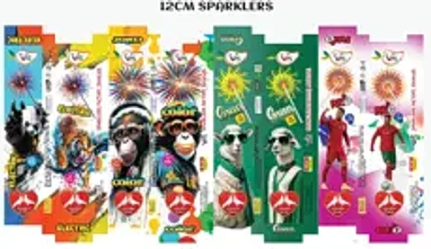 12 Cm Green Sparklers