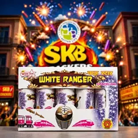 White Power Ranger-Multicolor Fountain